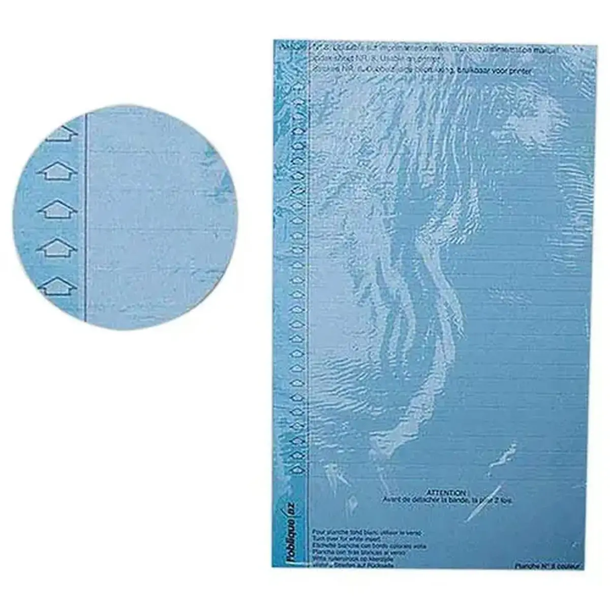 10 Etiquettes n°8 pour armoire avec porte-étiquette - Bleu - OXFORD