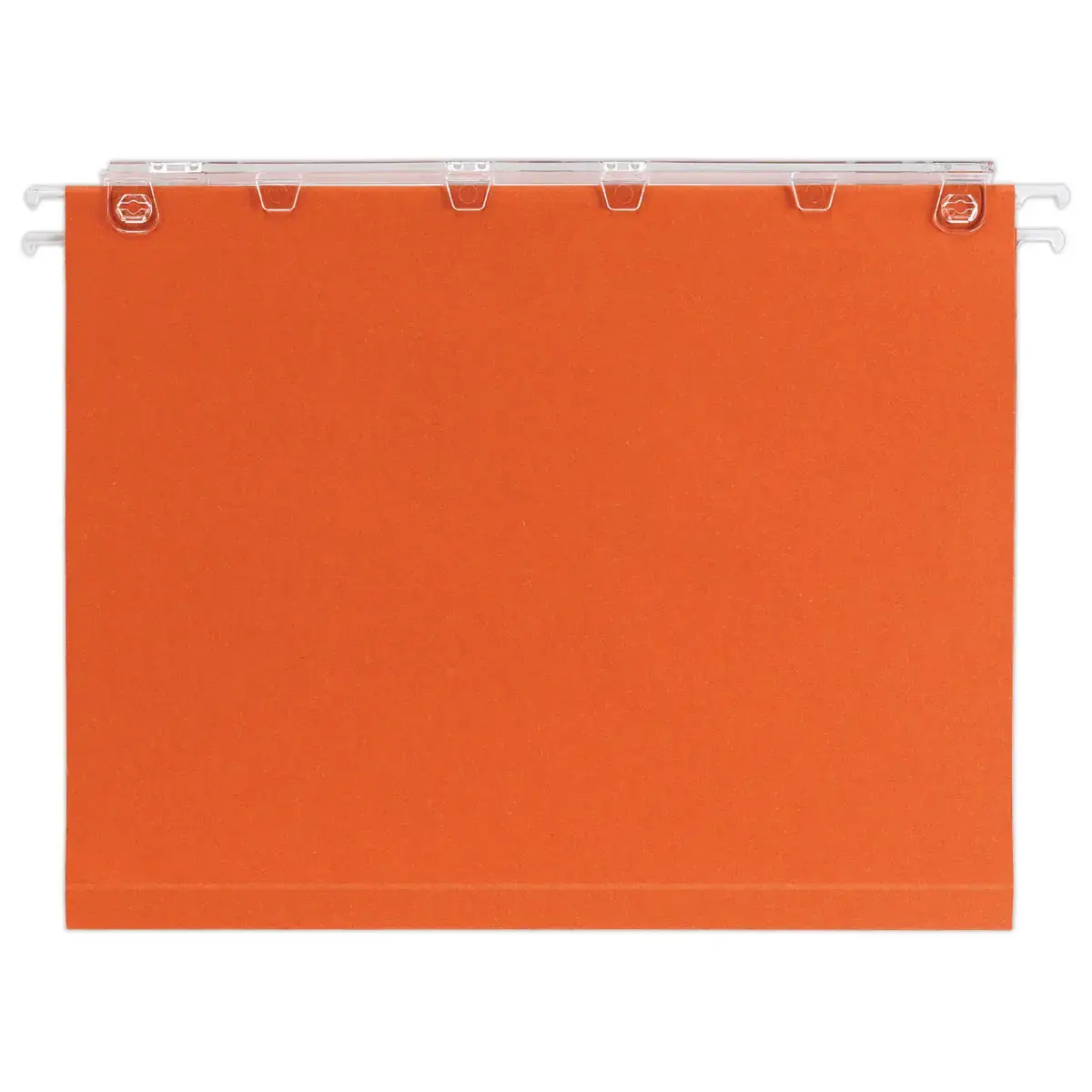 25 Dossiers suspendus pour tiroirs kraft recycl&eacute; - Fond 15 mm - Orange - ACCESS 