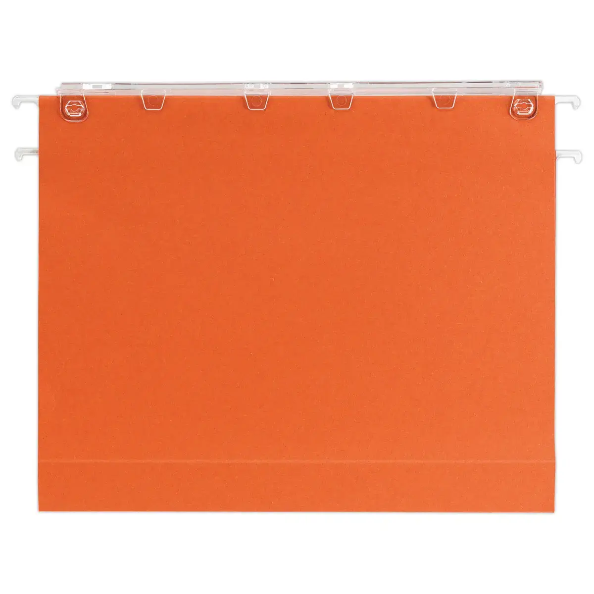 25 Dossiers suspendus pour tiroirs kraft recycl&eacute; - Fond 30 mm - Orange 