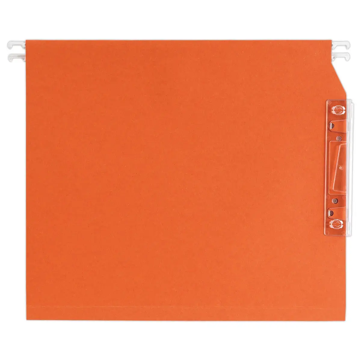25 Dossiers suspendus pour armoire en kraft recyclé - Orange - 15 mm