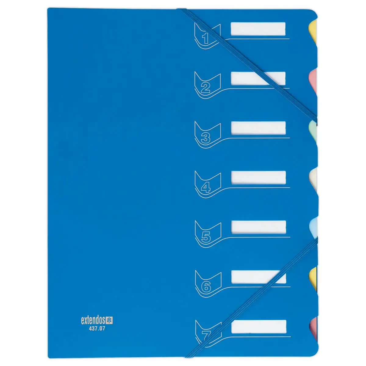 Trieur chemise bi-mati&egrave;re  - 7 compartiments - EXTENDOS 