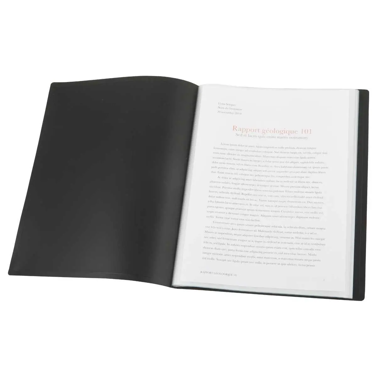 Protège-documents économique - A4 - 20 pochettes - Noir
