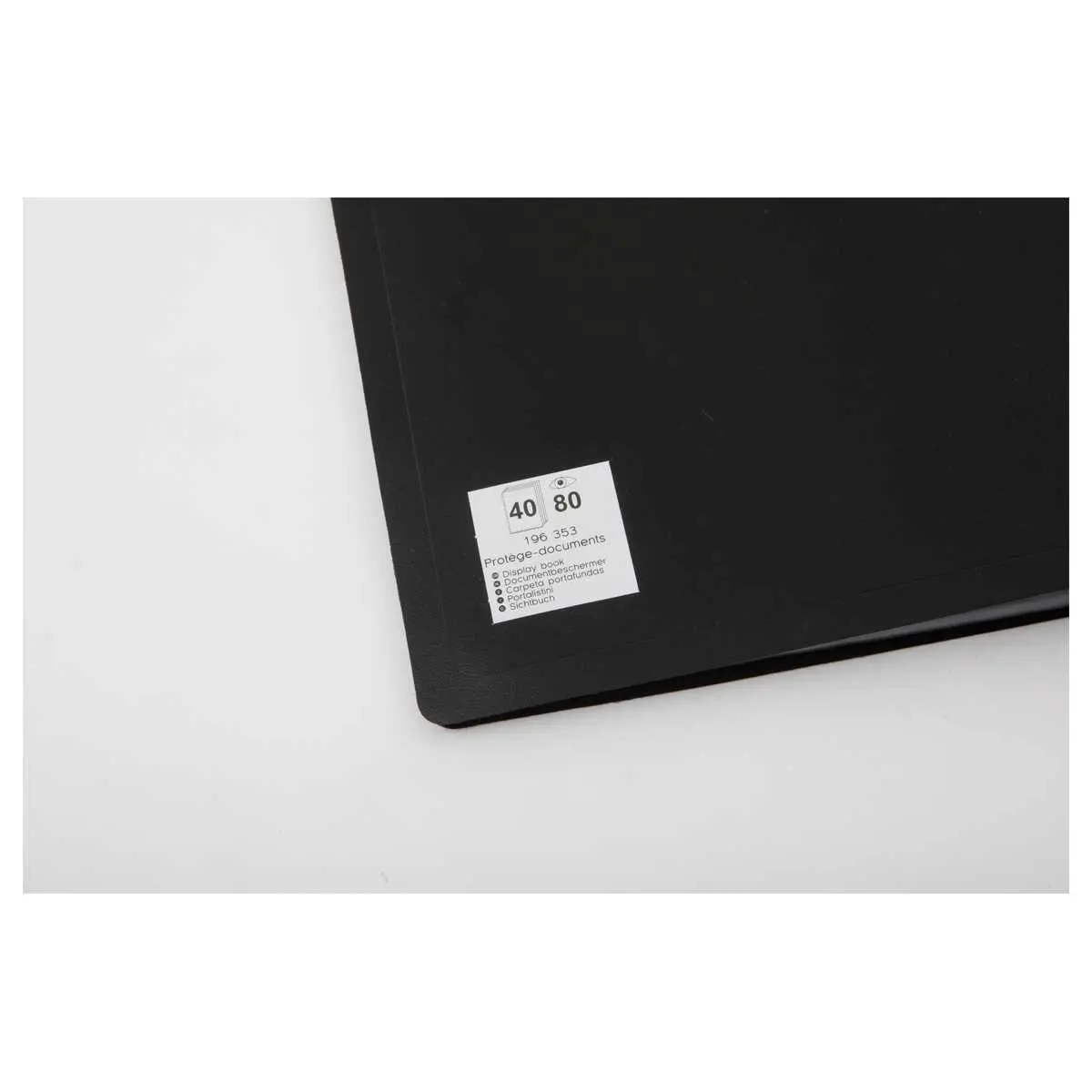 Protège-documents A4 - Noir - 40 pochettes