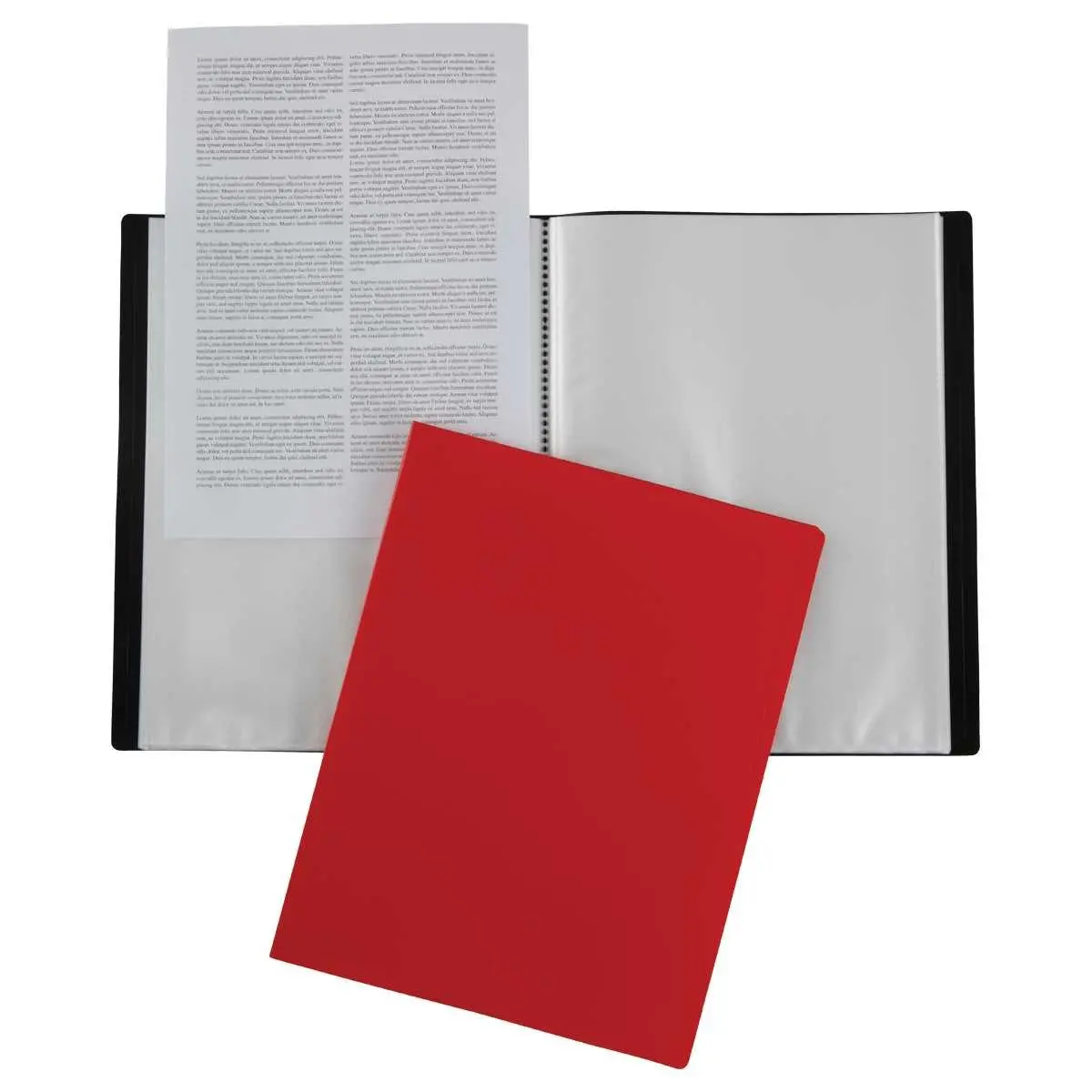 Protège-documents économique - A4 - 50 pochettes - Rouge