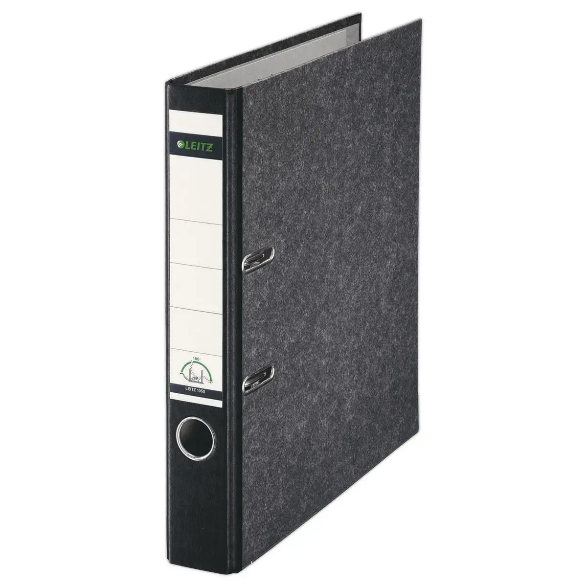 Classeur &agrave; levier  180&deg; - Dos 4 cm - Marbr&eacute; noir - LEITZ 