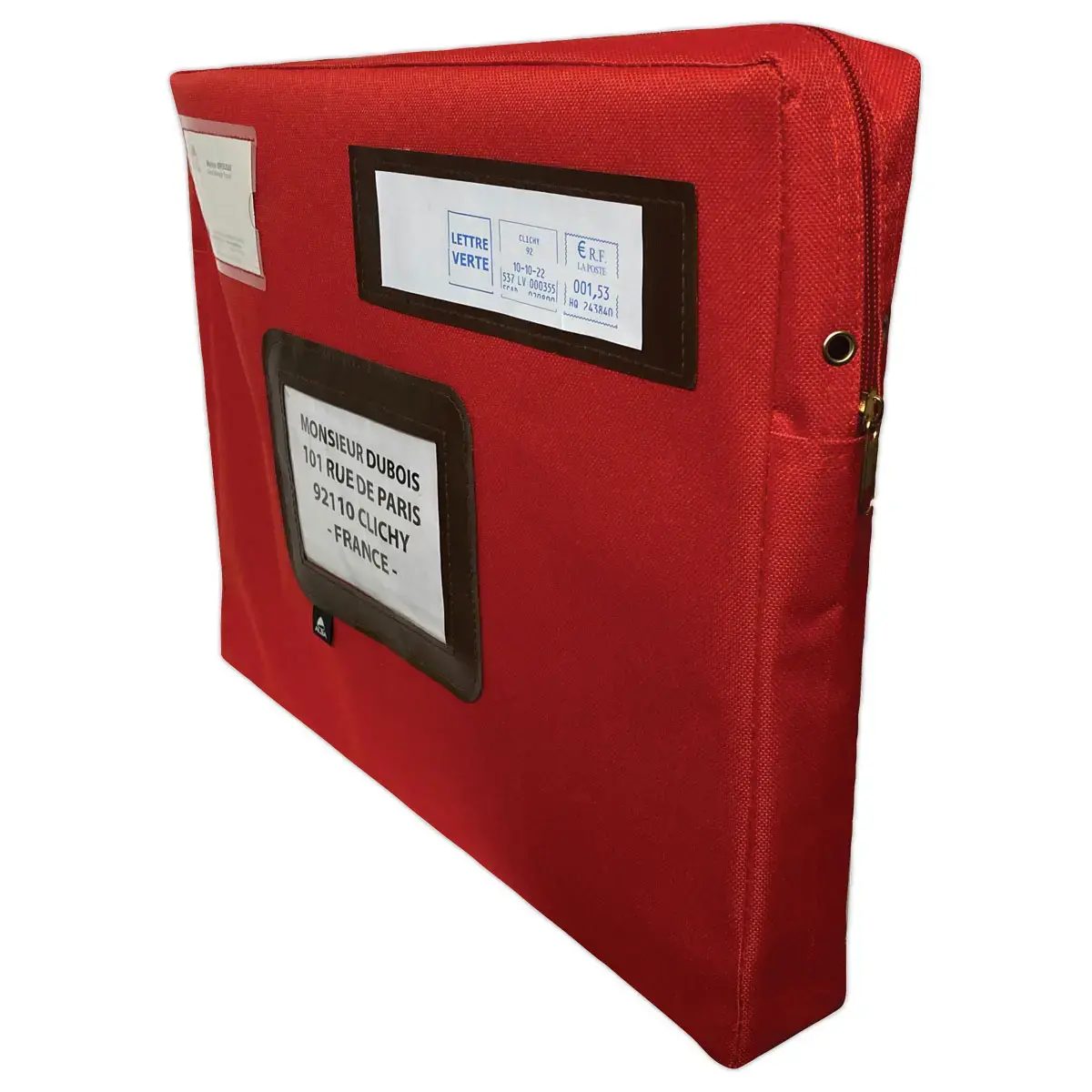 Pochette pour courrier 42*32 cm en nylon - Rouge - Alba
