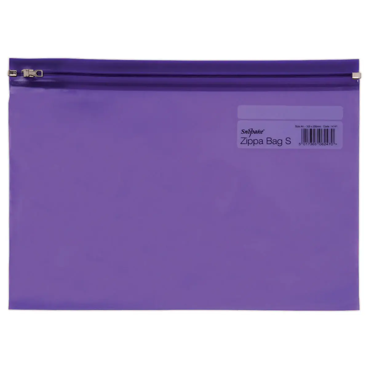 5 Pochettes navettes zippées transparentes 32.5 x 23.5cm - SNOPAKE