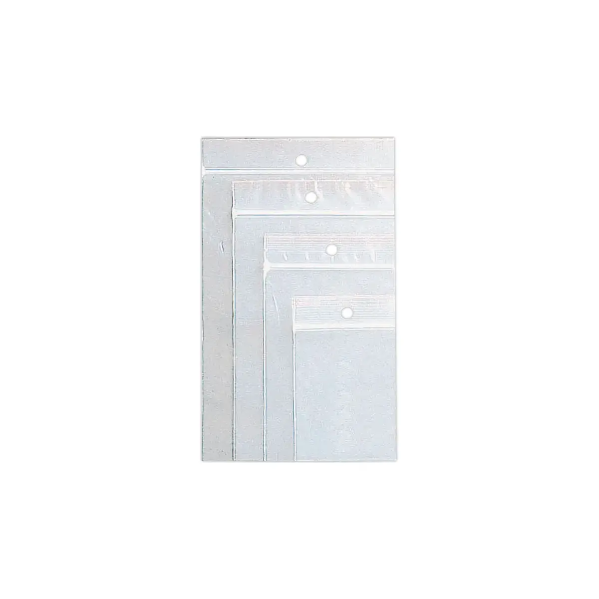 1000 Sachets plastique - Avec grip - 80 x 120 mm 