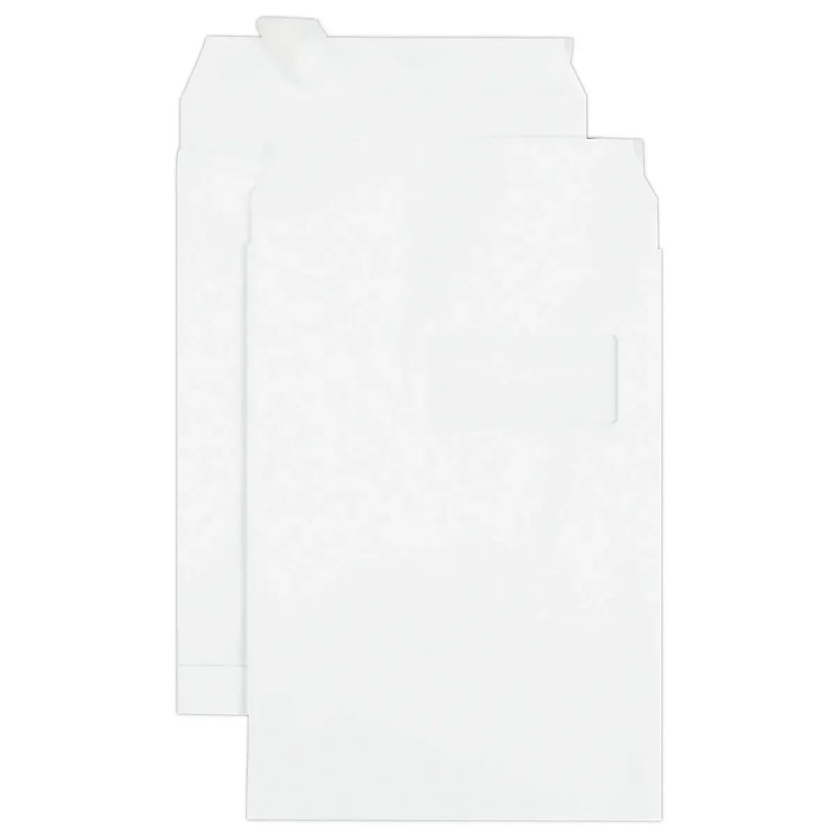 200 Pochettes à soufflet - kraft blanc - 120g - 229x324mm à fenêtre - GPV