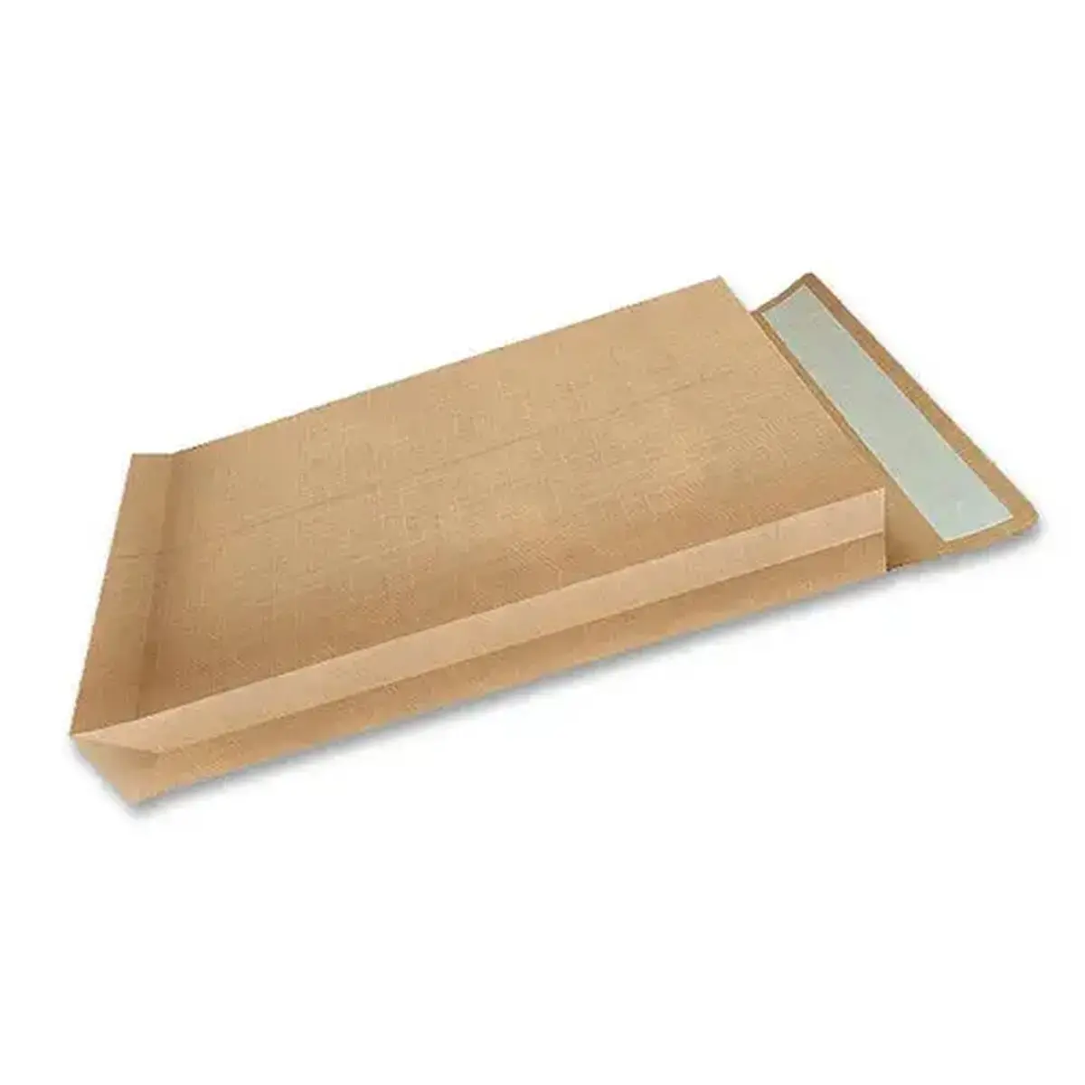 50 Pochettes à soufflet en kraft armé brun 120g - 300x470mm - GPV