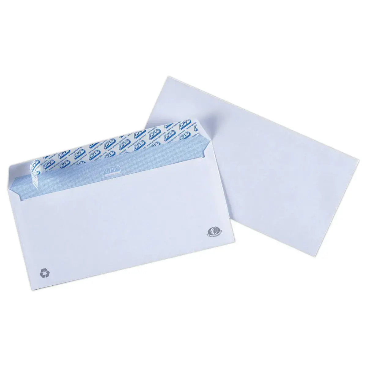 500 Enveloppes bande siliconée - 110 x 220 mm - 90g - GPV