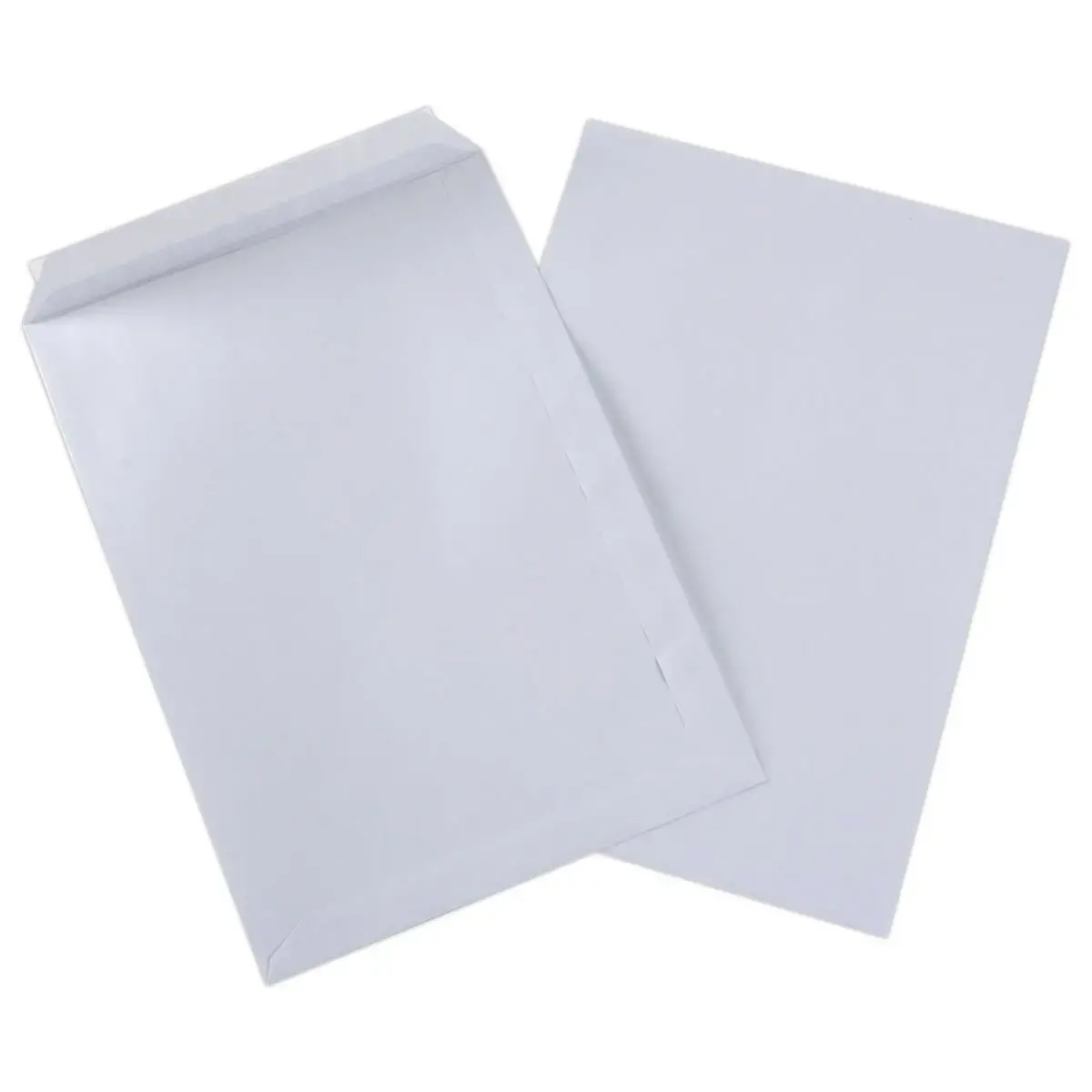 250 Pochettes blanches avec bande siliconée éco - 229 x 324 mm - 90g - GPV