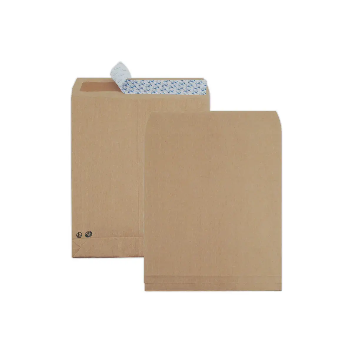 250 Pochettes &agrave; soufflet en kraft brun - 120g - 280x375 mm - GPV PACK'N POST 