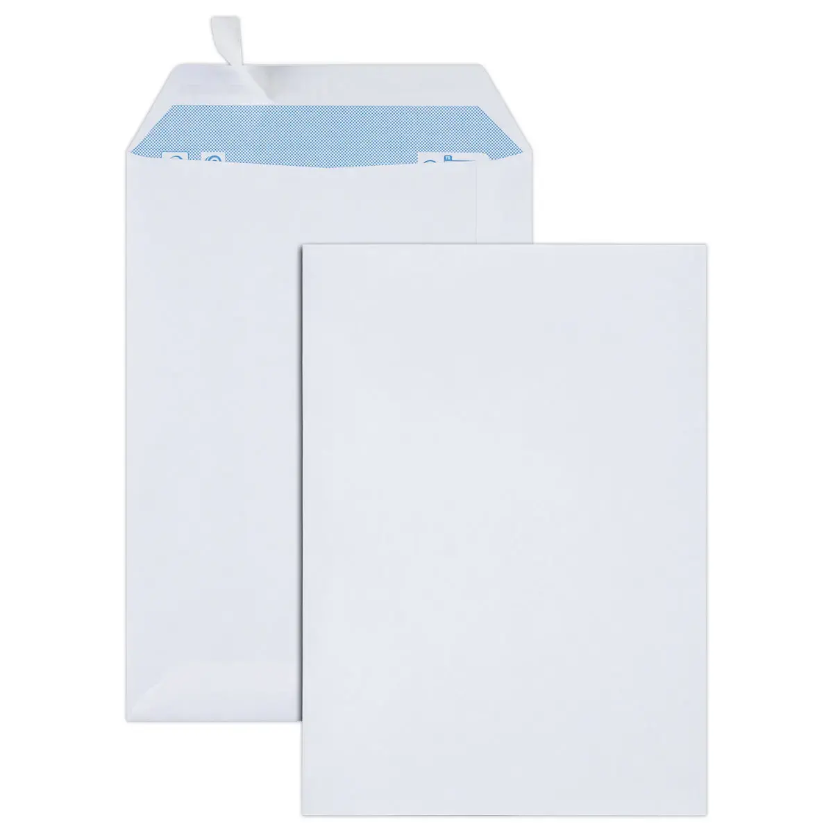 500 Pochettes blanches - 90g - 162x229mm - sans fenêtre - GPV