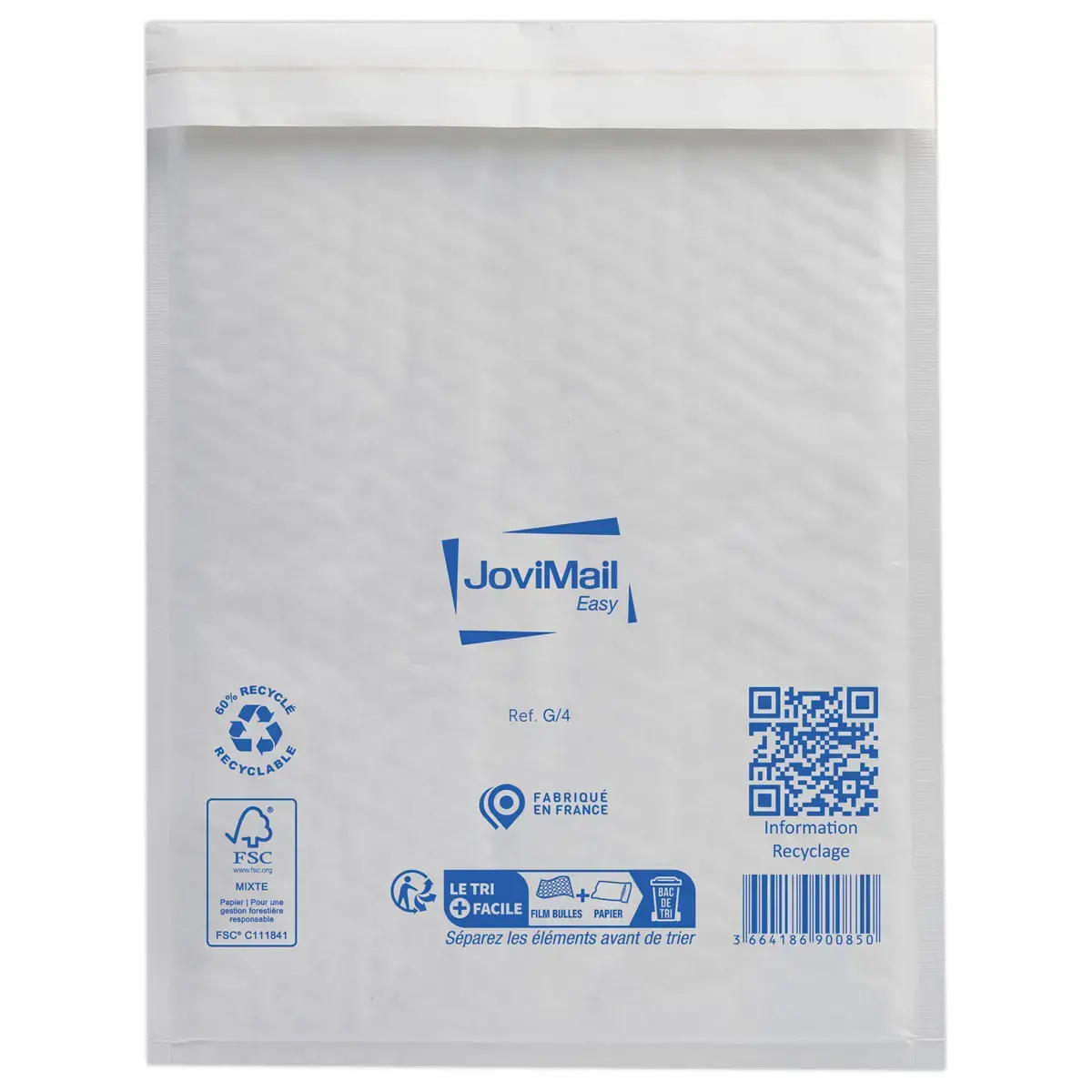 10 Pochettes matelassées à bulles d'air blanches Sealed Air 240x330mm