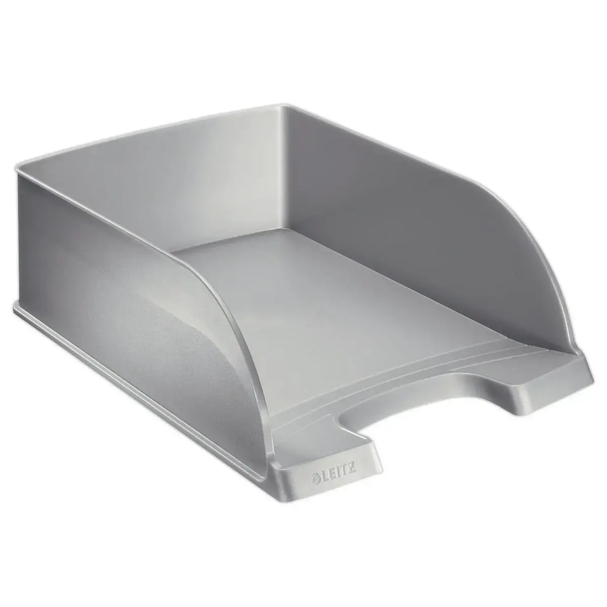 Corbeille à courrier grande capacité Jumbo - Argent - LEITZ Plus