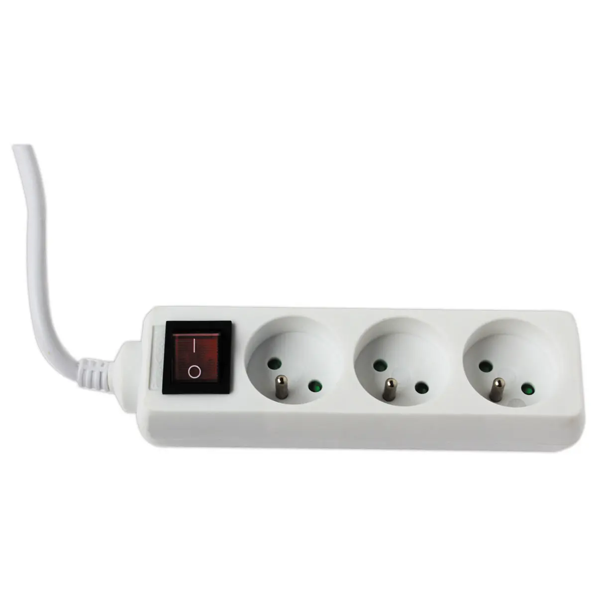 Multiprise 3 prises - Avec interrupteur - Câble 1,5 m