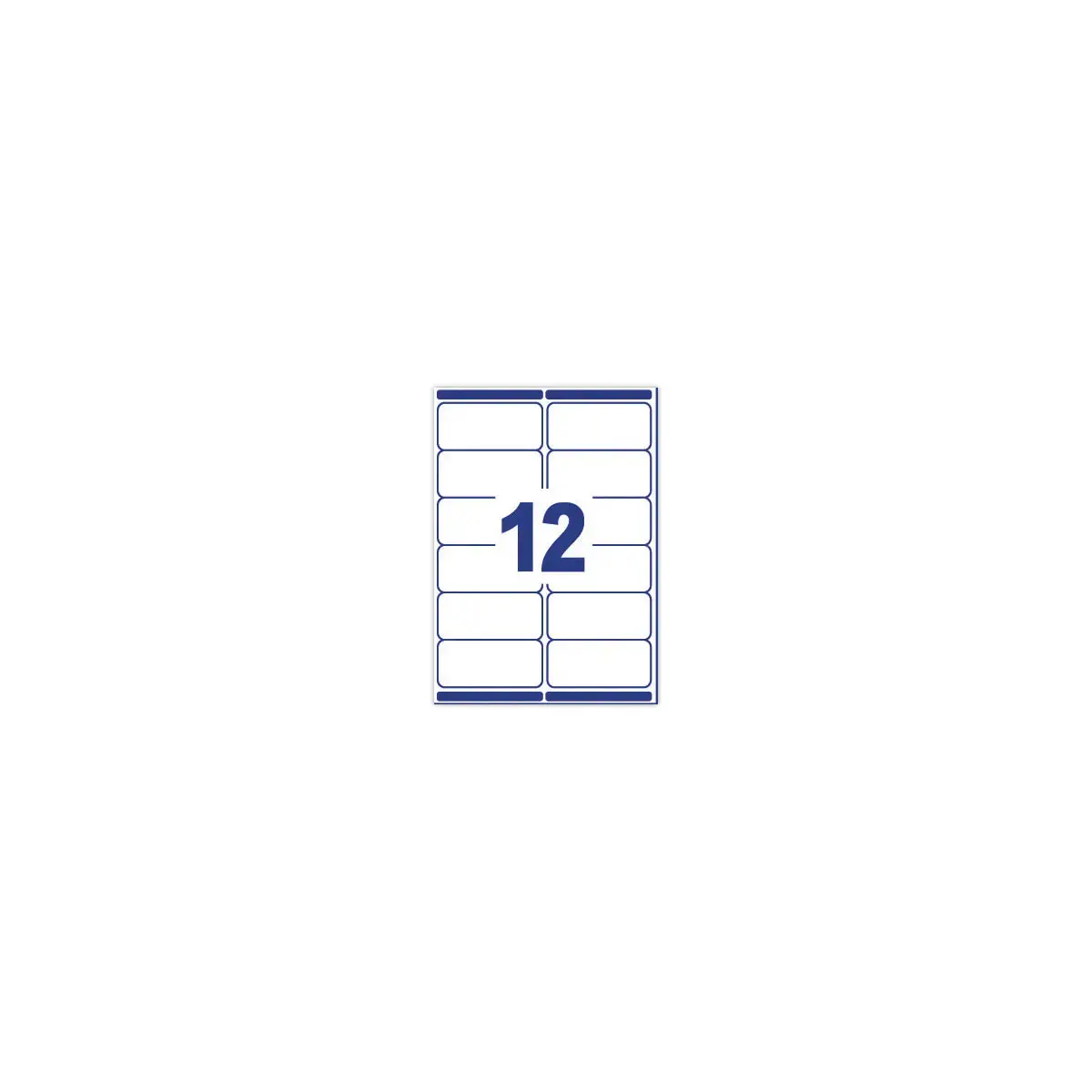 25 Planches de 12 étiquettes facilement décollables - 99 x 42 mm - Blanc - AVERY