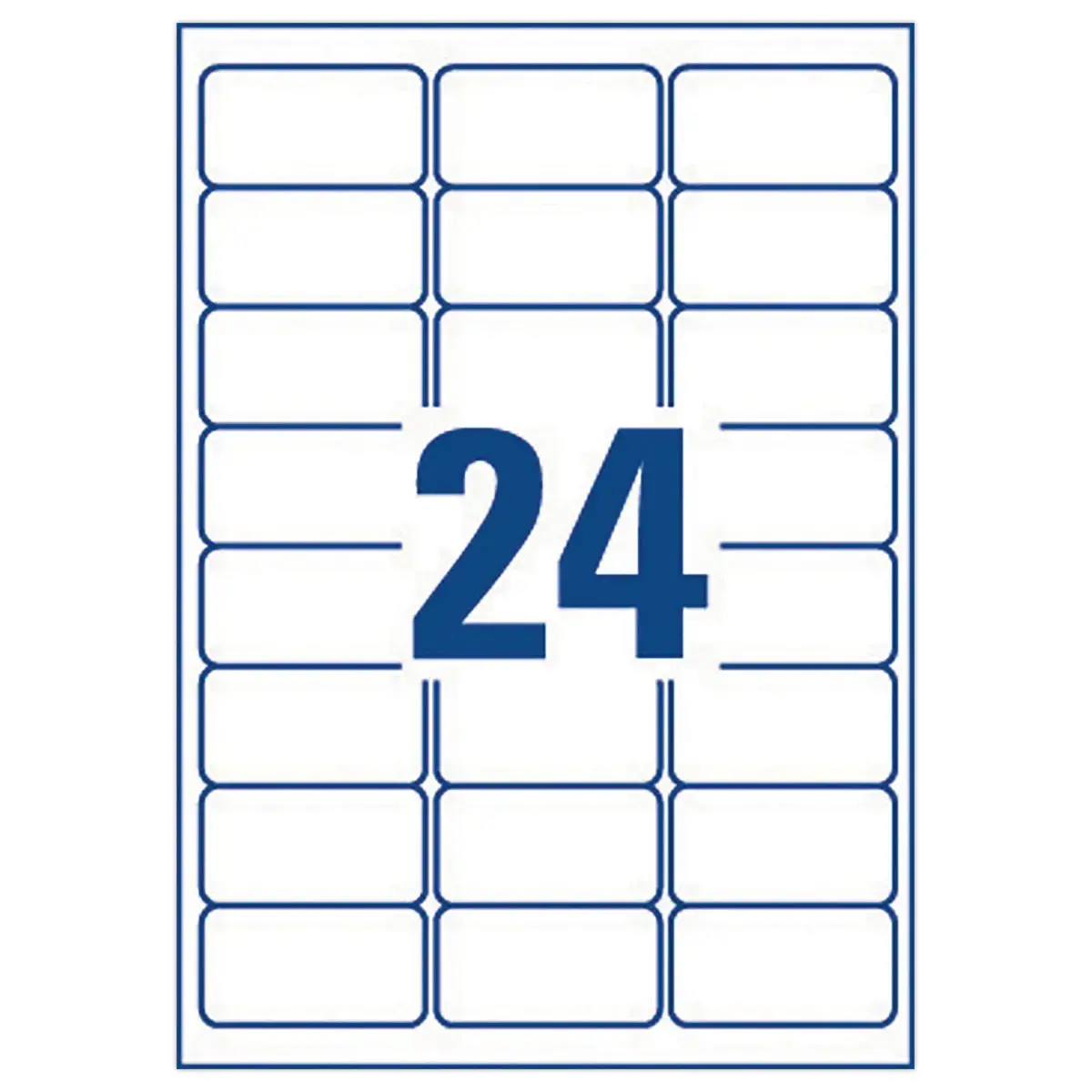 Bo&icirc;te de 40 planches de 24 &eacute;tiquettes adresses pour imprimantes jet d'encre - 63,5x33,9mm -  AVERY 