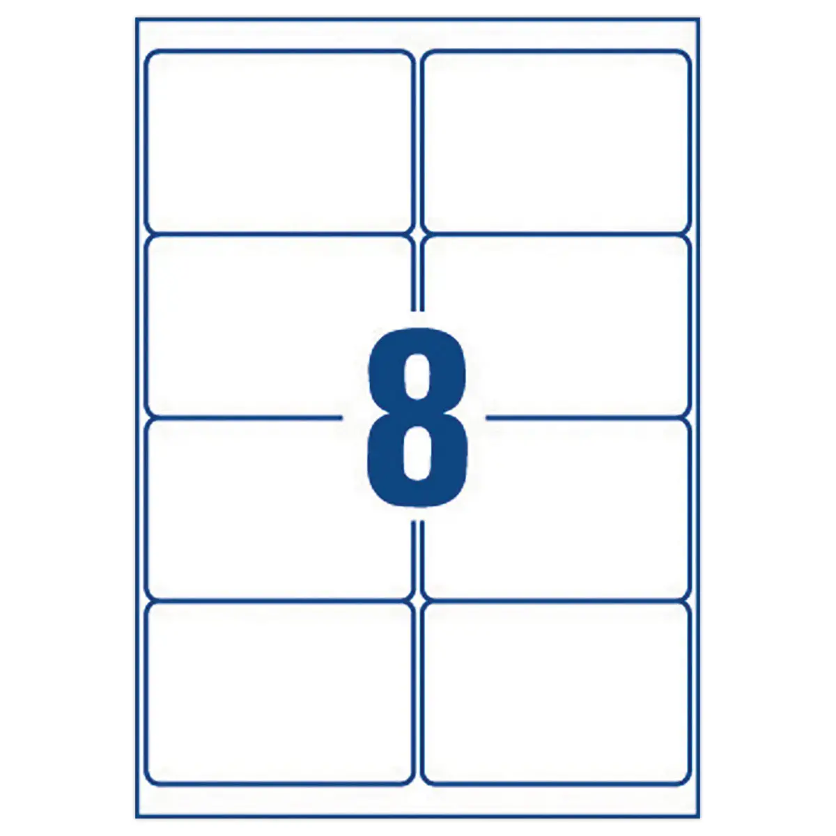 40 Planches de 8 &eacute;tiquettes adresses pour imprimantes jet d'encre - 99,1x67,7mm - AVERY 
