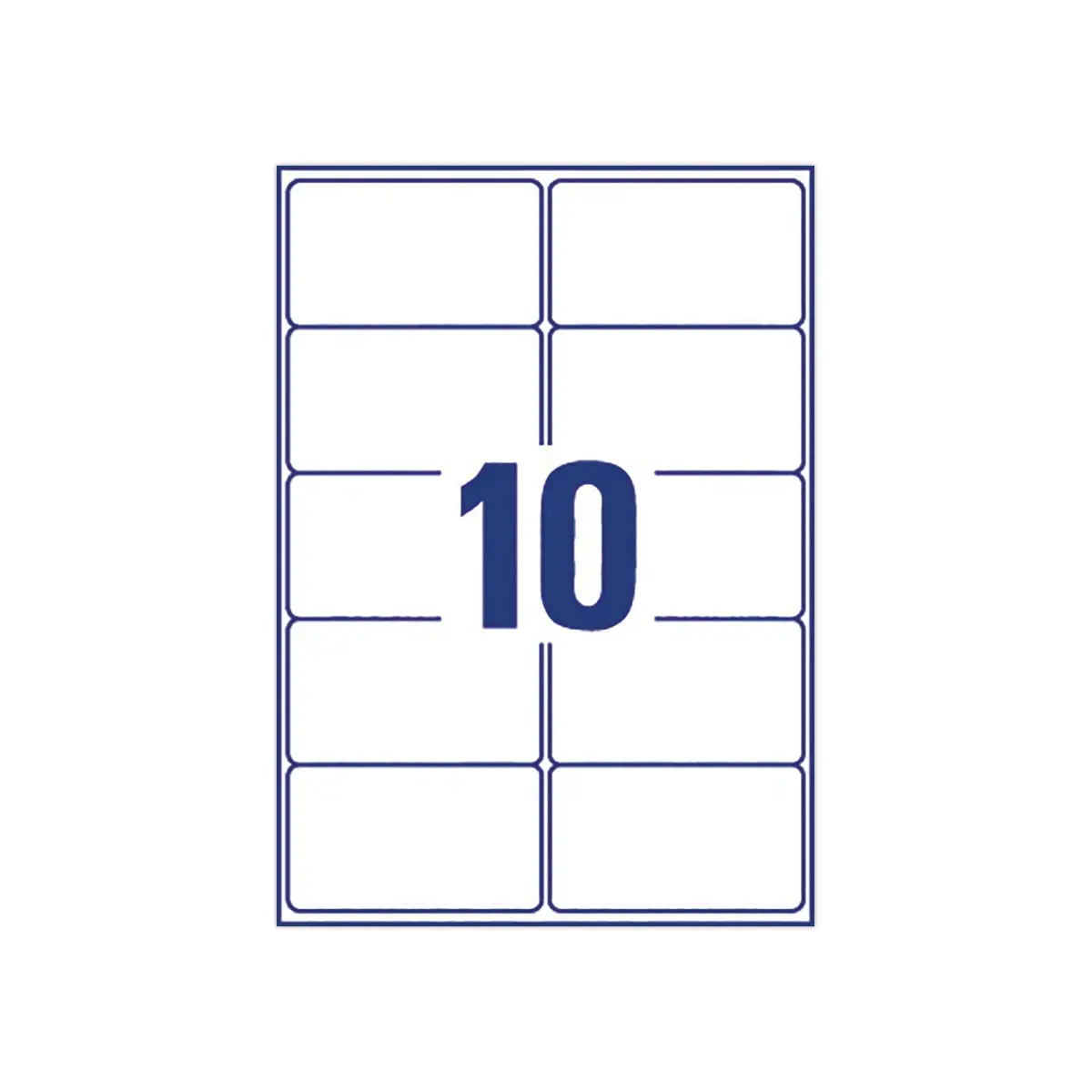 100 Planches de 10 étiquettes adresses blanches pour imprimantes laser - 99,1 x 57 mm - AVERY