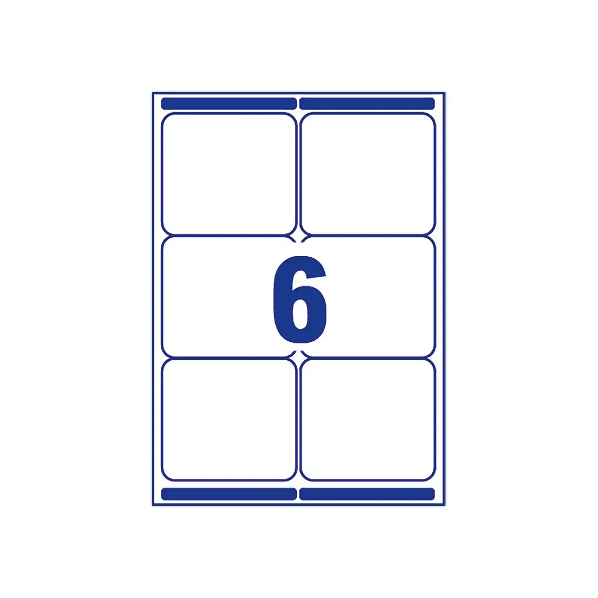 100 planches de 6 &eacute;tiquettes adresses opaques pour imprimantes laser AVERY 99,1x93,1mm 