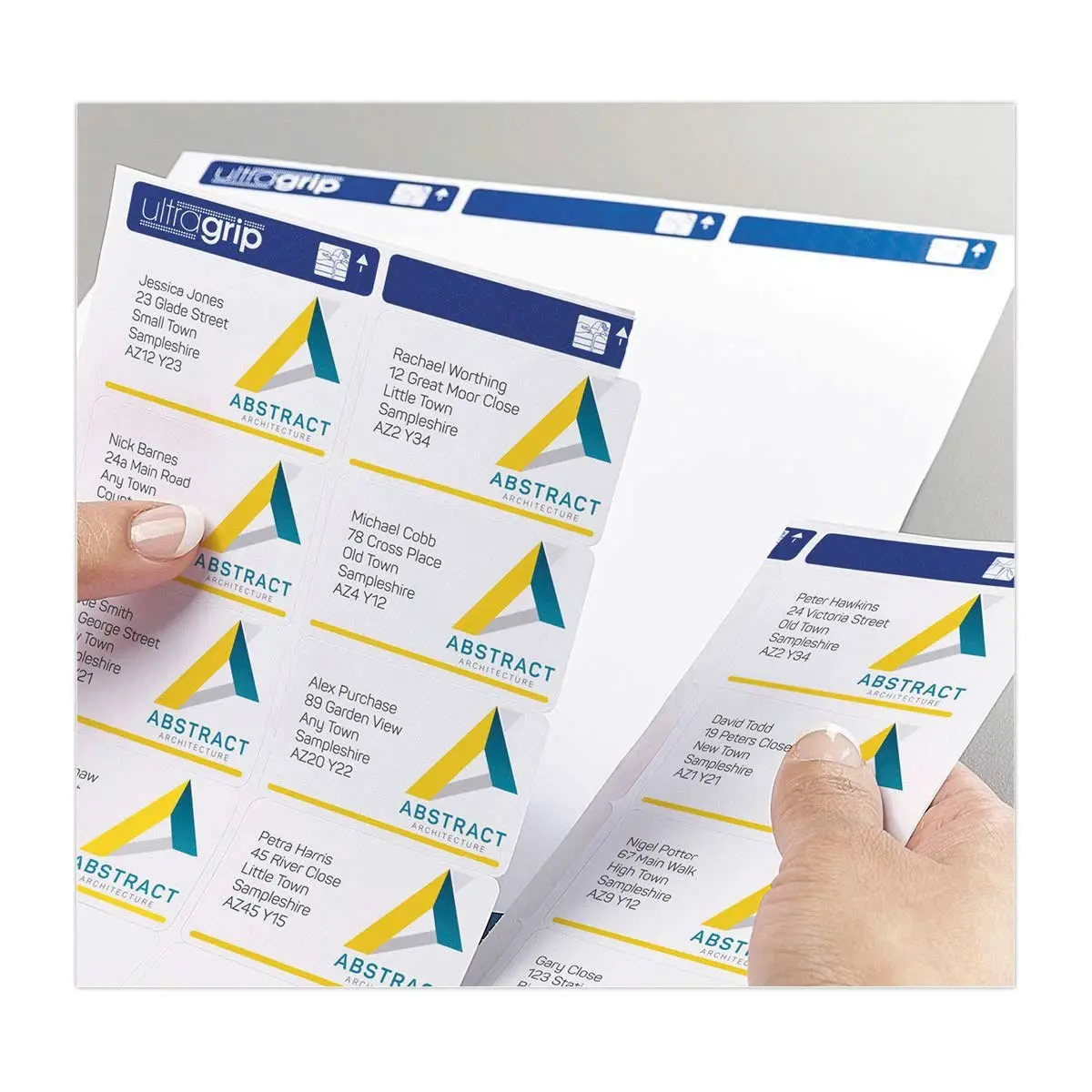 100 Planches de 14 étiquettes adresses blanches pour imprimantes laser - 99,1 x 38,1 mm - AVERY