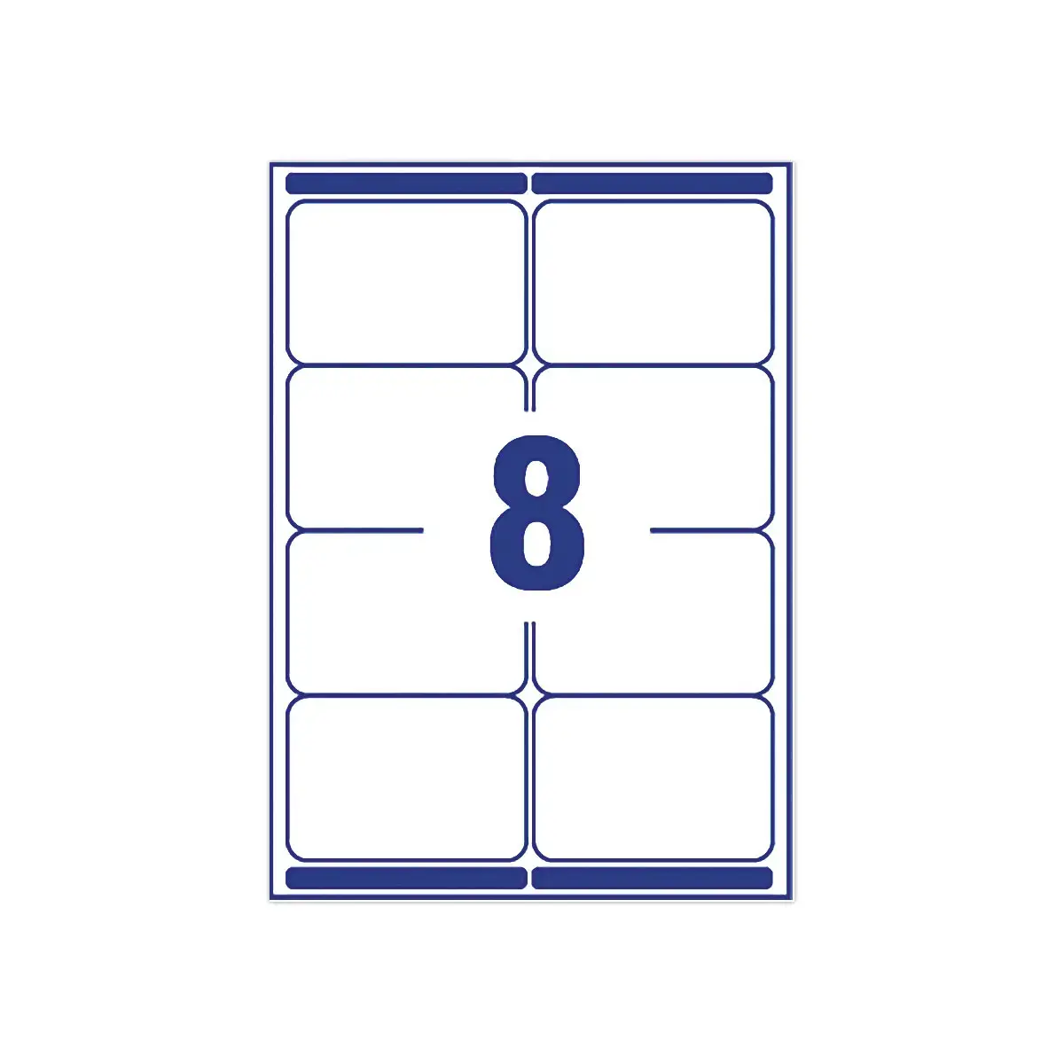 100 planches de 8 étiquettes adresses opaques pour imprimantes laser AVERY 99,1x67,7mm