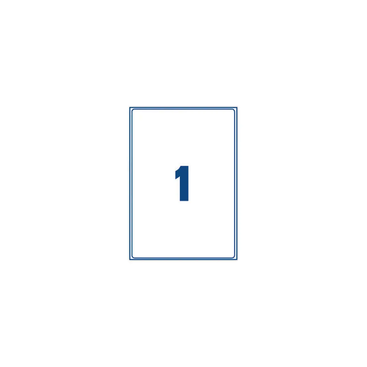 100 étiquettes adresses opaques pour imprimantes laser AVERY 199,6x289,1mm