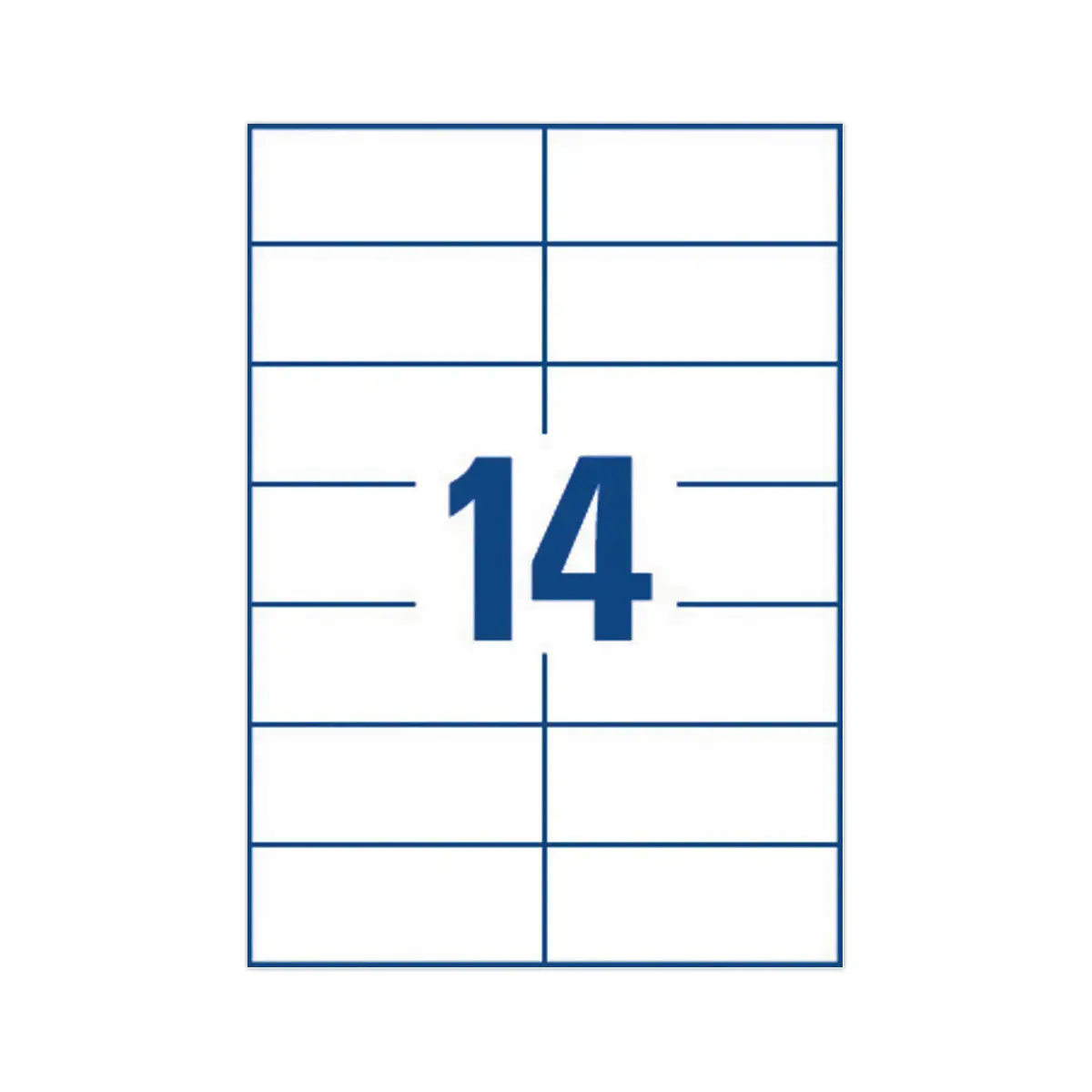 200 planches de 14 étiquettes blanches haute cadence spécial copieurs AVERY 105x42mm