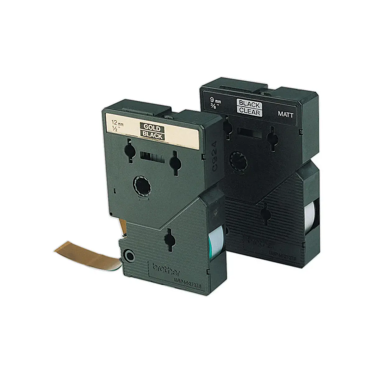 Ruban TC 7,7 m x 9 mm - BROTHER TC 291 - texte noir sur fond blanc 