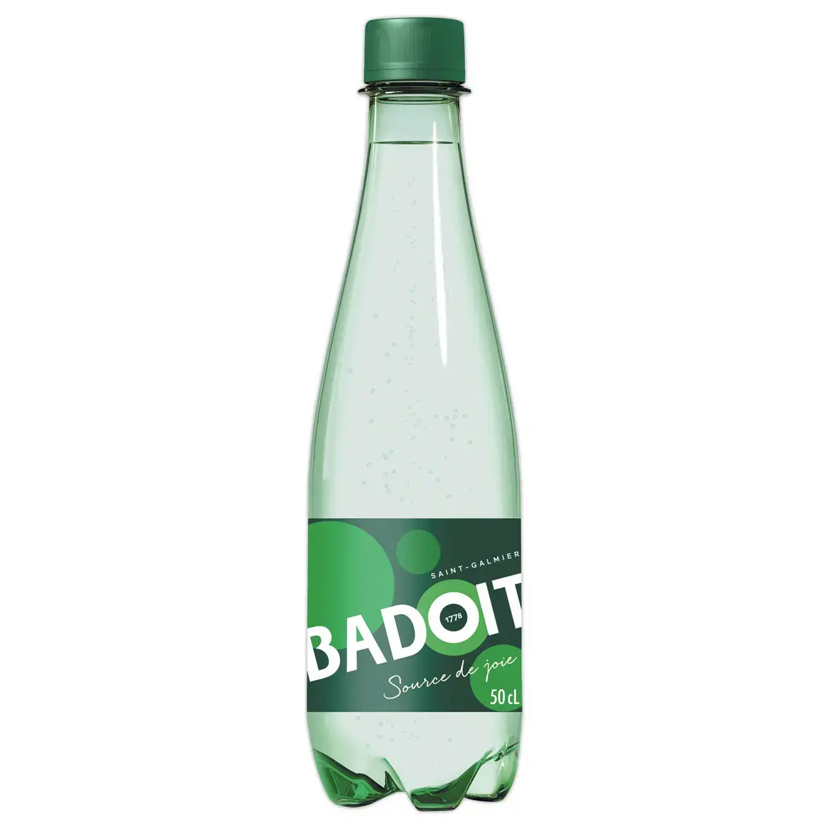 30 Bouteilles d'eau minérale naturellement gazeuse Badoit - 50 cl