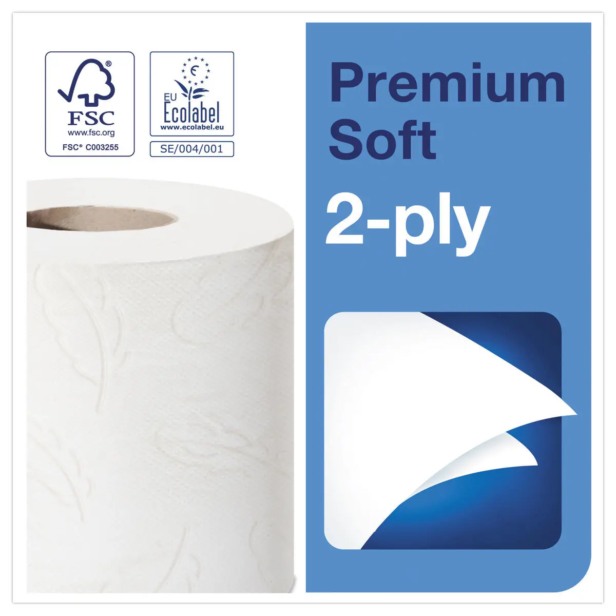 6 Rouleaux de papier toilette extra-doux Premium - Tork