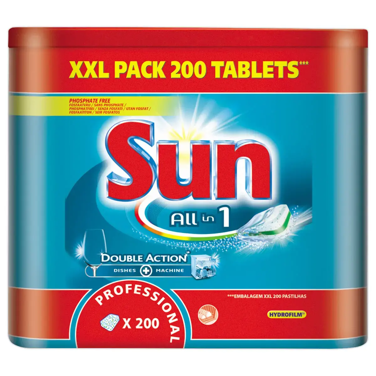 200 Tablettes 3 en 1 pour lave-vaisselle SUN