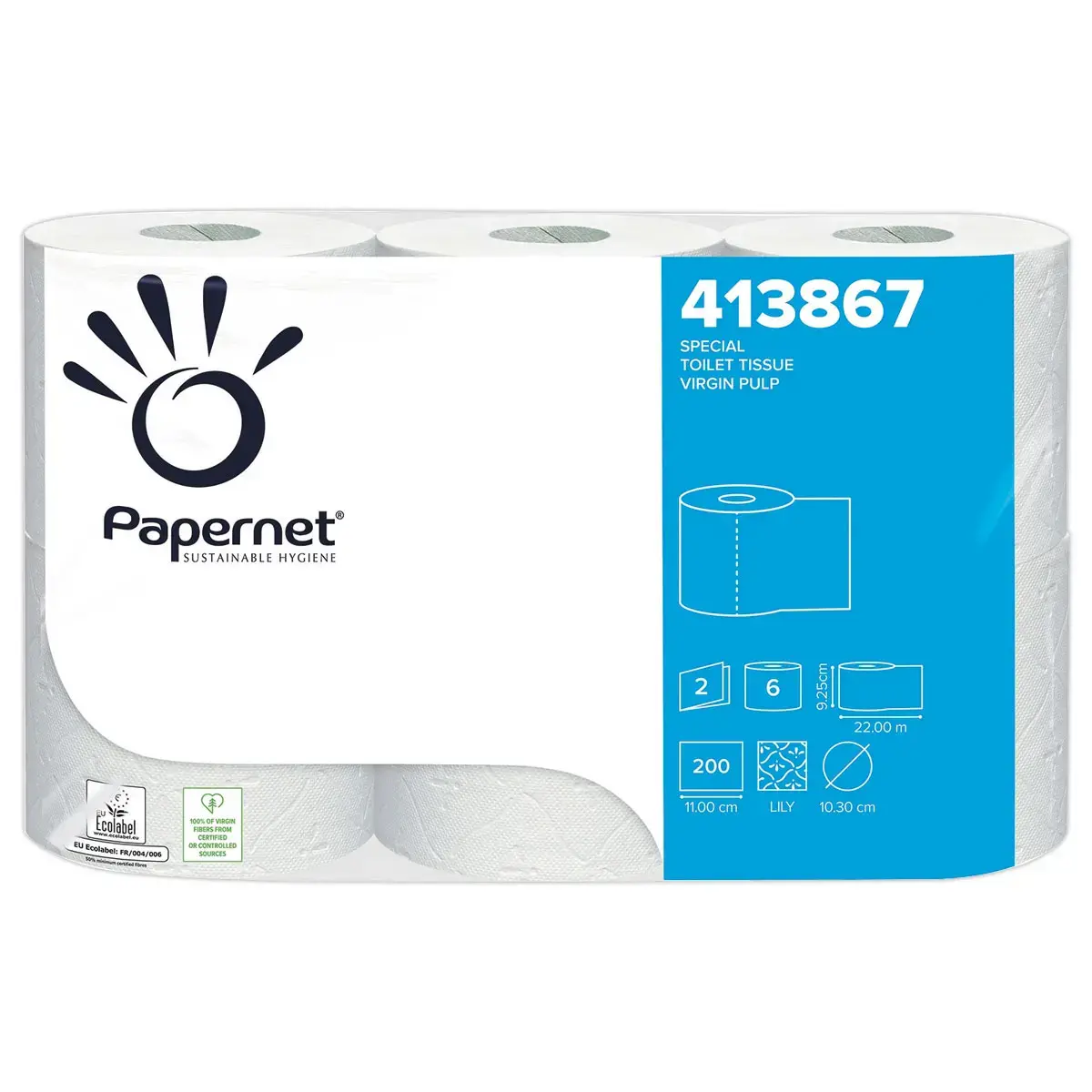 96 Rouleaux de papier toilette double épaisseur - PAPERNET