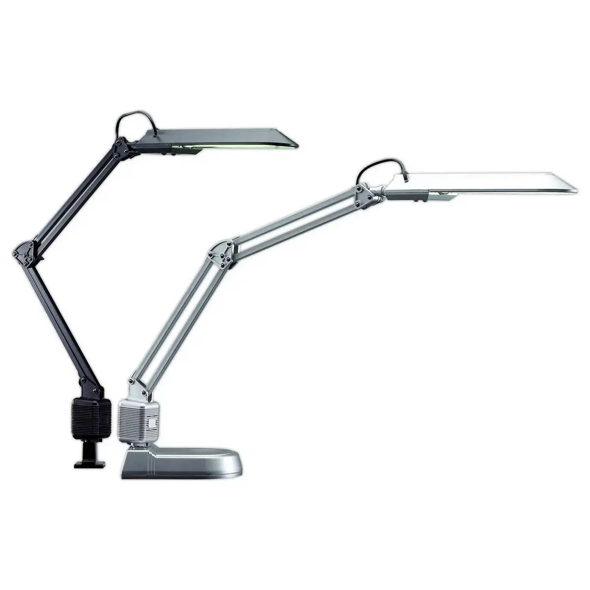 Lampe de bureau fluorescente - ECONOMIQUE - Gris