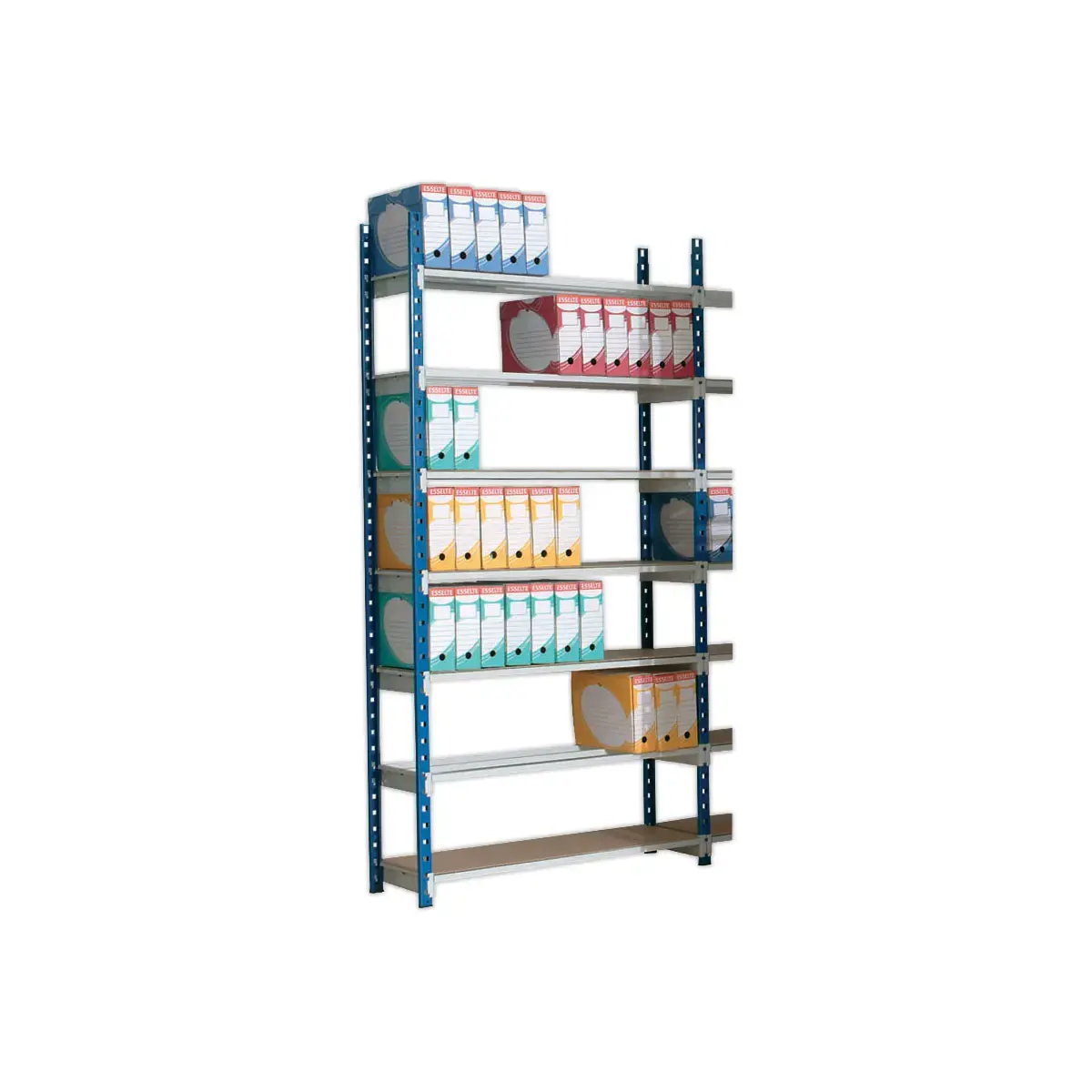Elément de départ Rangeco - 7 étagères - 100 x 35 x 200 cm