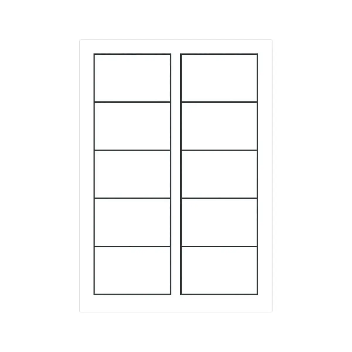 Bo&icirc;te de 250 cartes de visite mates laser couleur - 85x54mm - AVERY 