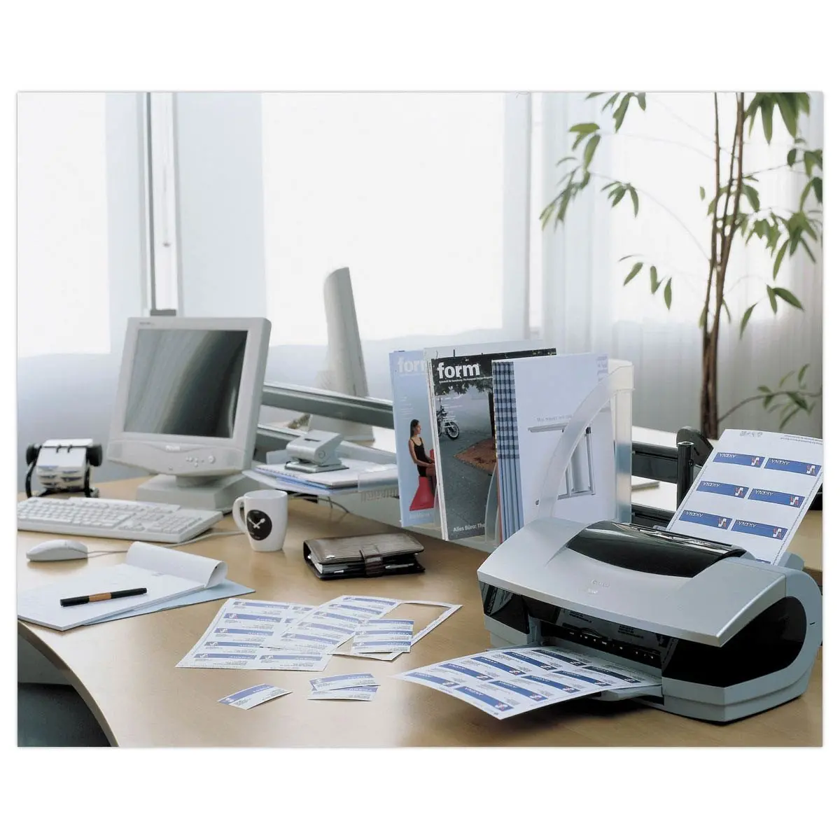 Boîte de 250 cartes de visite personnalisables pour impression laser - 86x54mm - 220g - AVERY