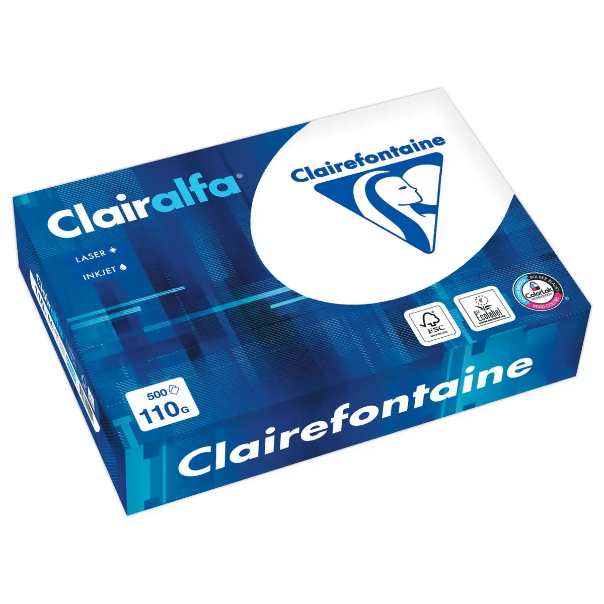 Feuilles de papier extra-blanc A4 Clairalfa - 110g - CLAIREFONTAINE