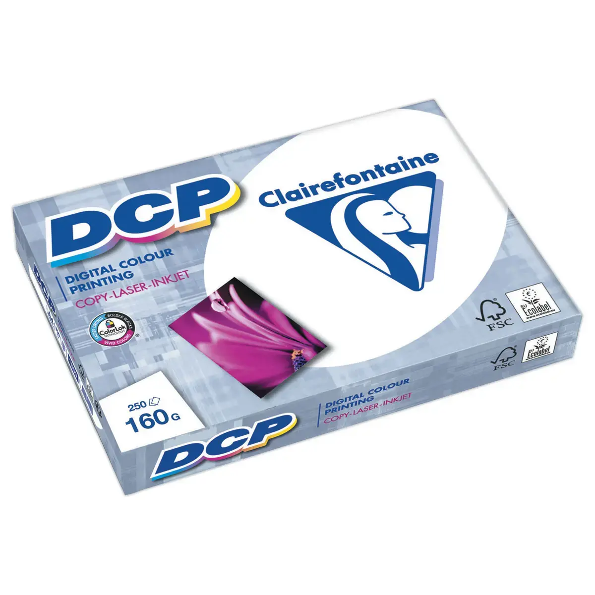 Ramette de 250 feuilles de papier blanc laser DCP - A3 - 160g - Clairefontaine 
