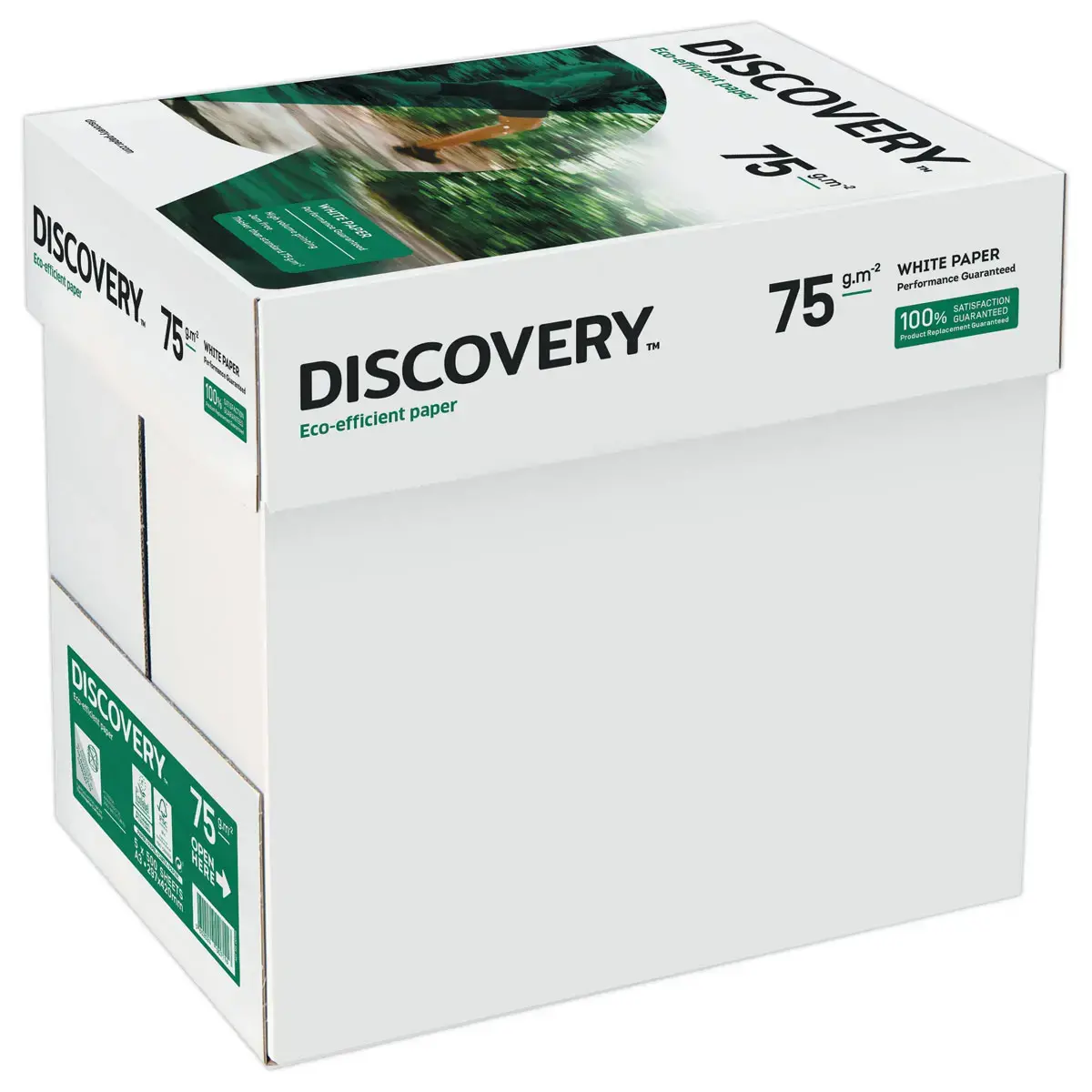 5 Ramettes de papier blanc A3 - 75g - DISCOVERY 