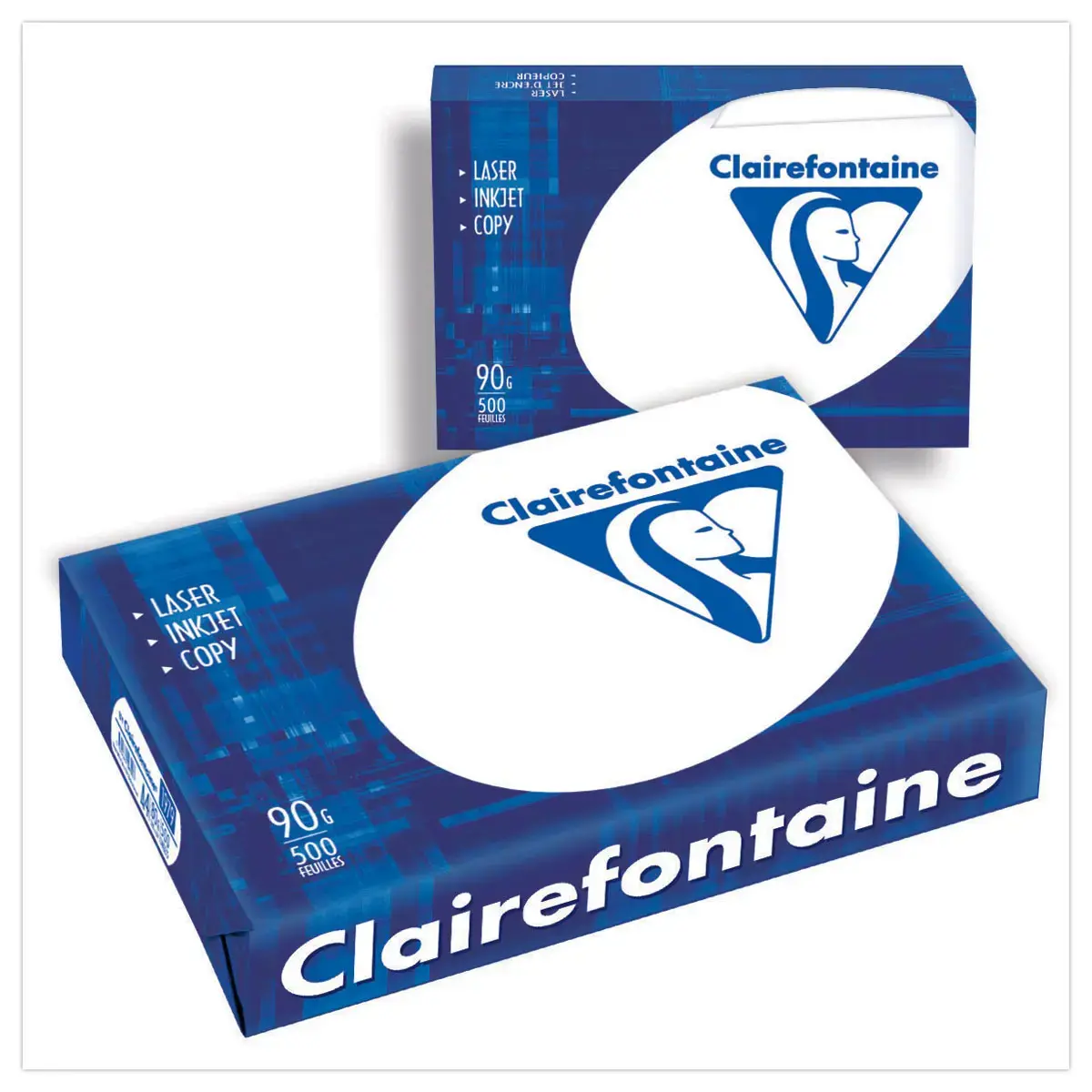 5 Ramettes de papier extra-blanc A4 90g Clairalfa - Clairefontaine 