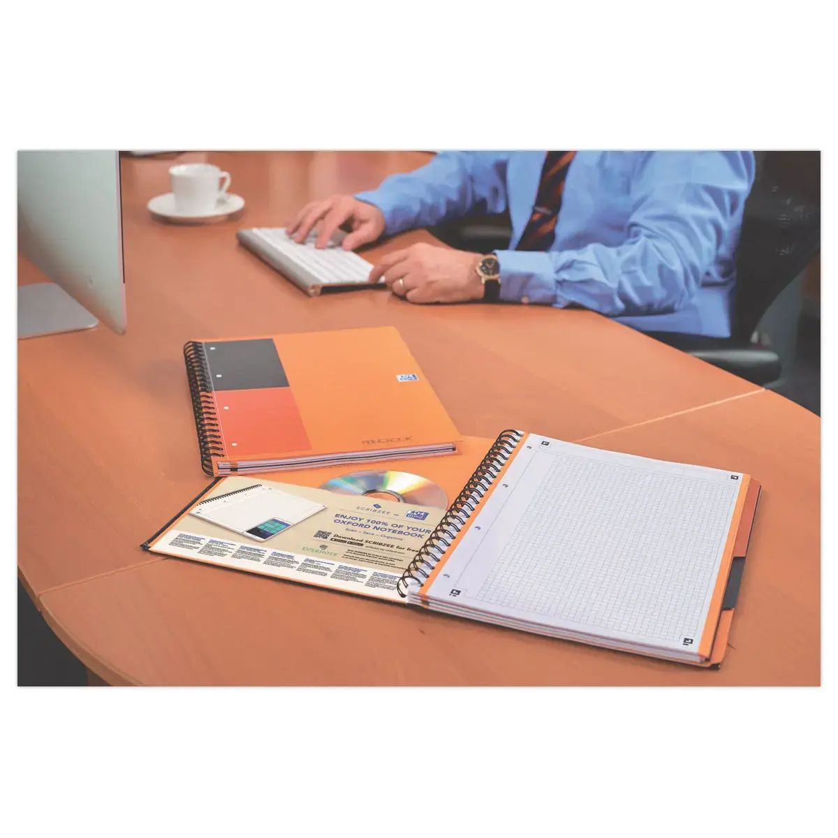Cahier A4 Filingbook - 5x5 - 80g - Oxford International 