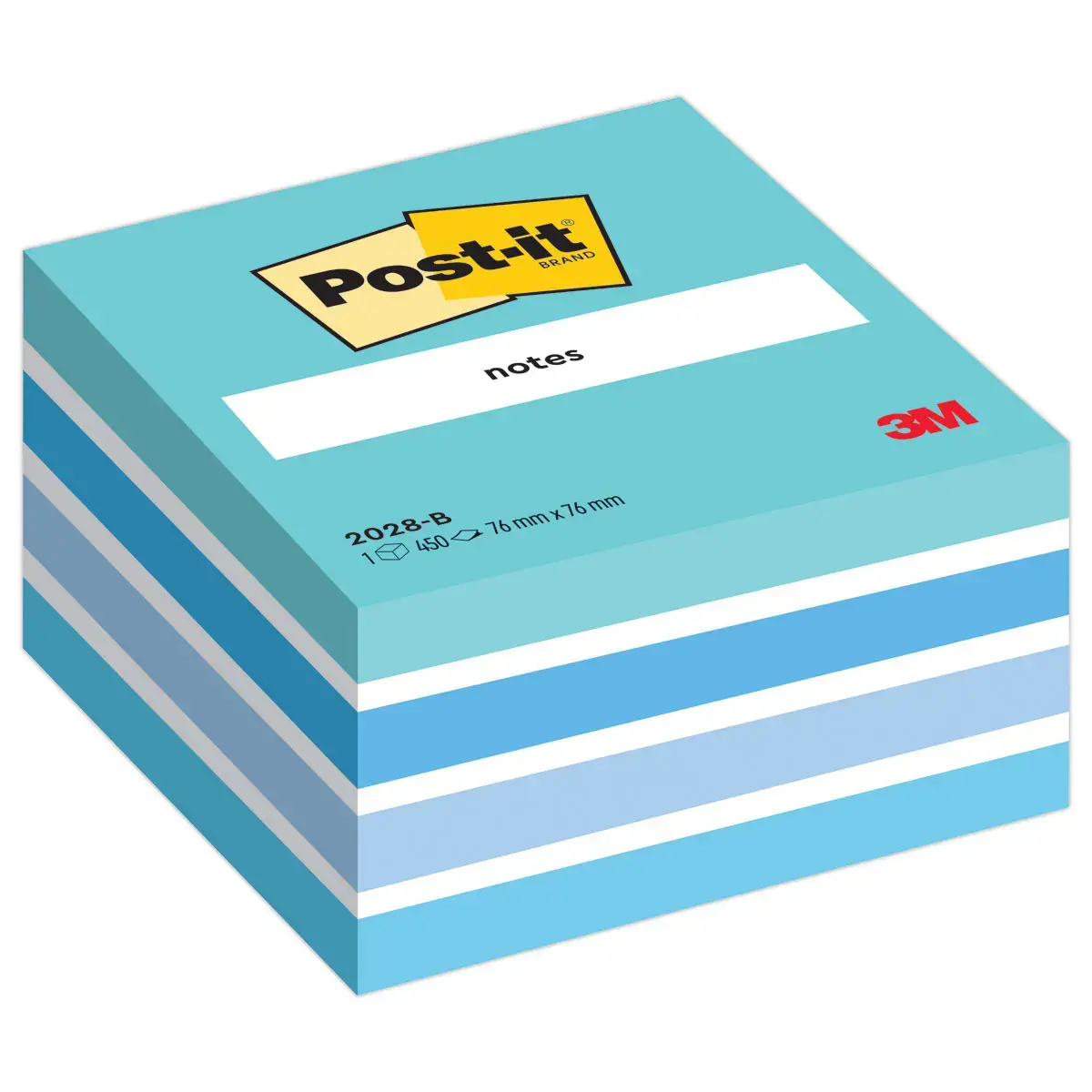 Bloc-cube de notes repositionnables - Relax Light - POST-IT 