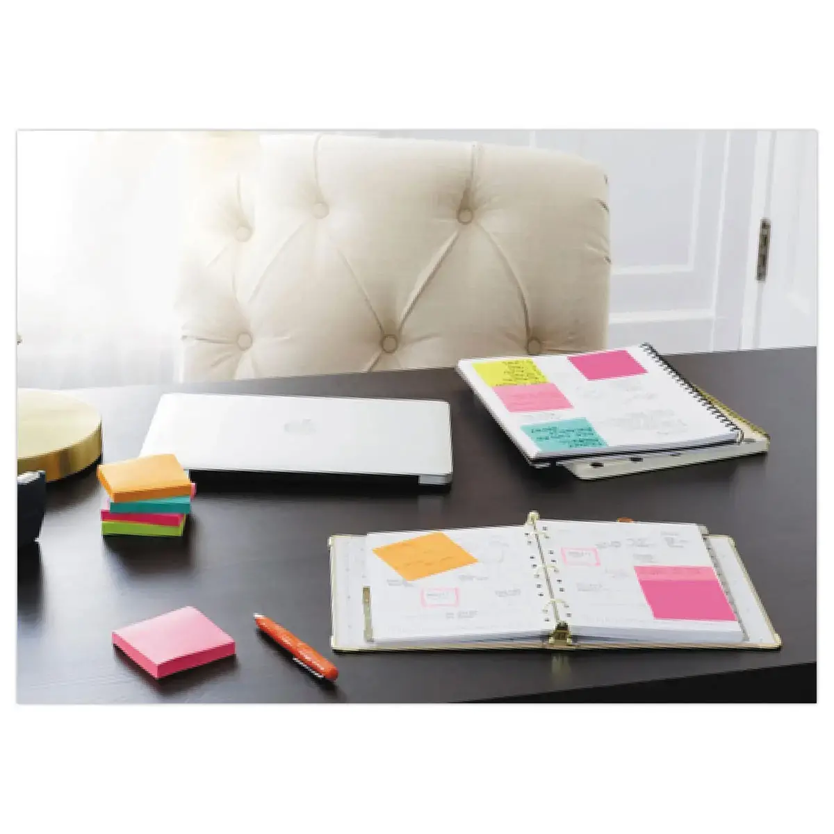 24 Notes repositionnables Super Sticky coloris assortis 7,6 x 7,6 cm - POST-IT