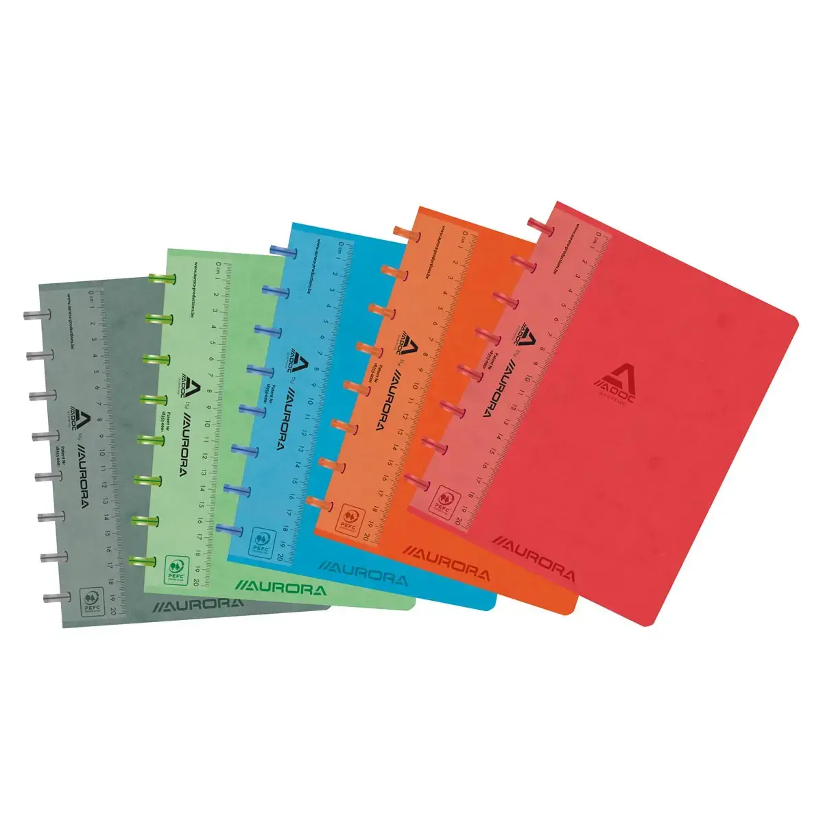 Cahier couverture carte ADOC A5, 5x5, 144 pages 