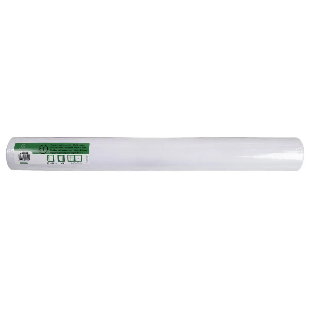 5 Recharges pour chevalet de conférence - 70g uni extra blanc - Exacompta