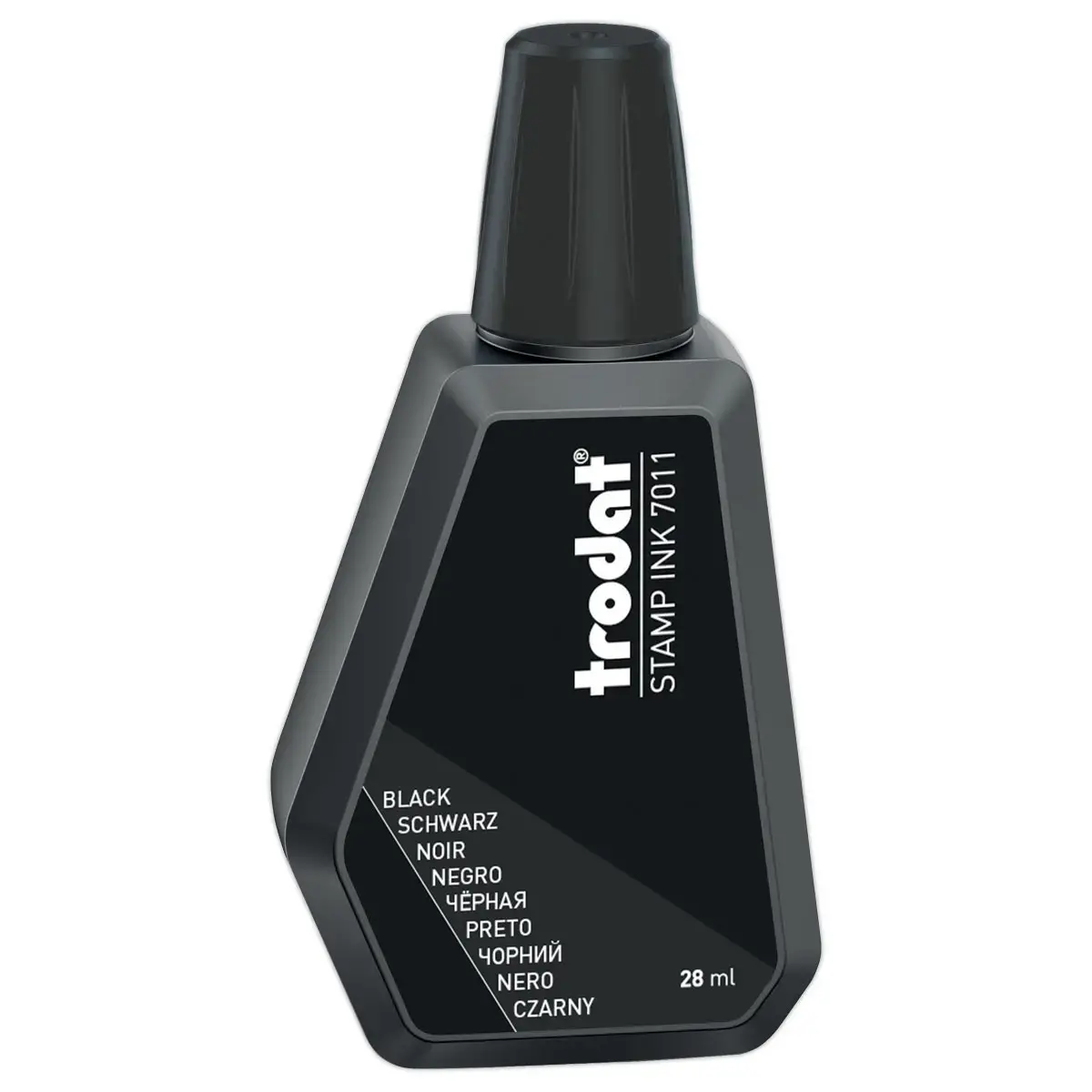 Flacon d'encre noire pour tampon encreur 28 ml