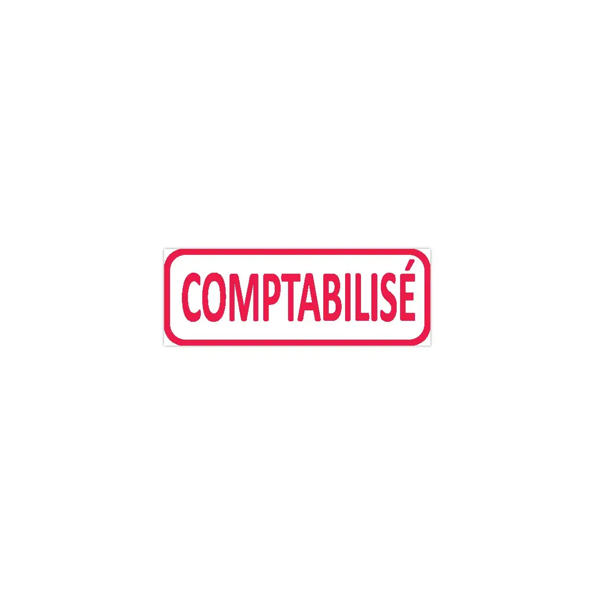Tampon à formule commerciale "Comptabilisé" - rouge - TRODAT